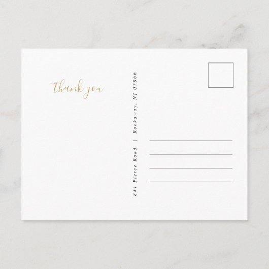 Liefde en Bedankt Afstuderen Fotocollage Briefkaart (Achterkant)