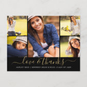 Liefde en Bedankt Afstuderen Fotocollage Briefkaart (Voorkant)