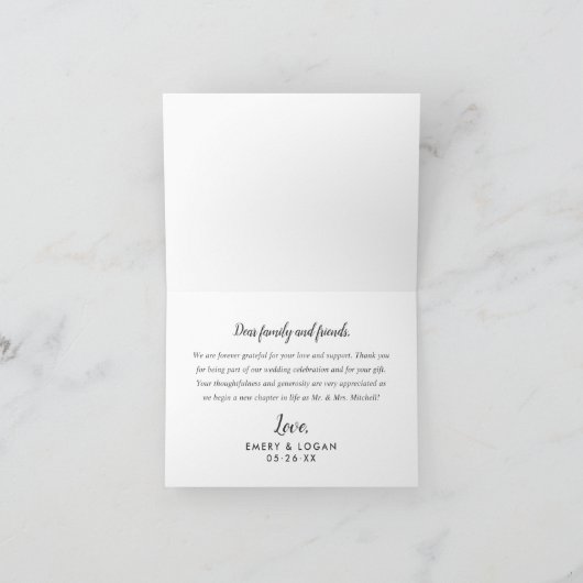 Liefde en Bedankt Aqua Blue Wedding Photo Collage (Binnen)