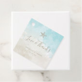 Liefde en Bedankt Beach Waterverf dank u Bedankjes Labels (In situ)