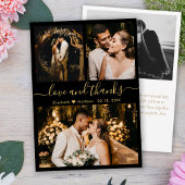 Liefde en Bedankt Black en Gold Weddenschappen Har