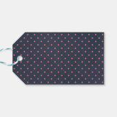 Liefde en Bedankt Blauw Krijtbord Bloemenbruiloft Cadeaulabel (Achterkant Horizontaal)