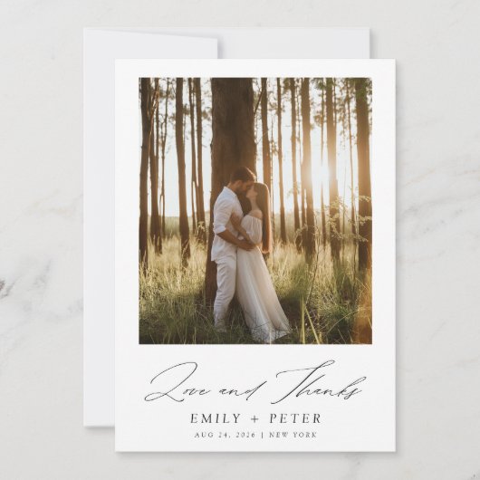 Liefde en Bedankt | Boho foto bruiloft (Voorkant)