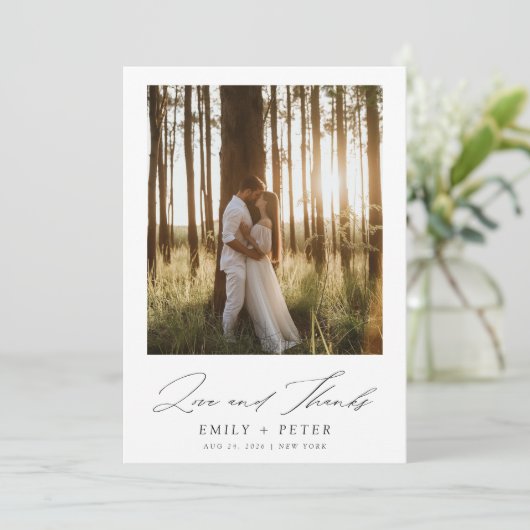 Liefde en Bedankt | Boho foto bruiloft (Staand voorkant)