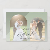 Liefde en bedankt boog foto bruiloft (Voorkant)