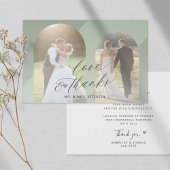 Liefde en bedankt boog foto bruiloft