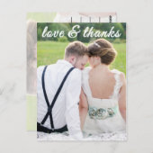 LIEFDE EN BEDANKT BRIEFKAART (Voorkant / Achterkant)