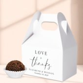 Liefde en Bedankt bruiloft Bedankdoosjes