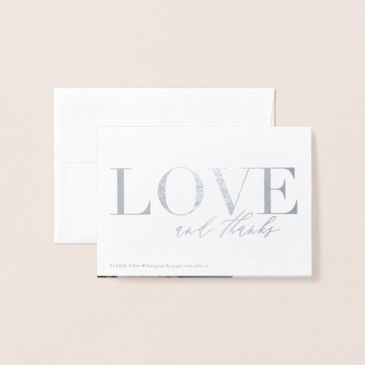 Liefde en bedankt bruiloft bedankt je kaart (Met envelop)