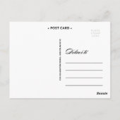 LIEFDE EN BEDANKT | BRUILOFT BEDANKT POST KAART (Achterkant)