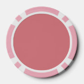 Liefde en Bedankt Bruiloft Custom Roze Bloemen Boh Poker Chips (Achterkant)