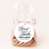 Liefde en Bedankt Calligrafiescript Weddenschap Zelfinktende Stempel