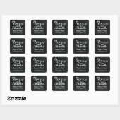 LIEFDE EN BEDANKT Chalkboard GUNST LABELS STICKERS (Vel)