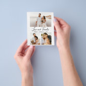 Liefde en Bedankt Collage Wedding Bedankt Flyer (Hand)