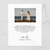 Liefde en Bedankt Collage Wedding Bedankt Flyer (Achterkant)