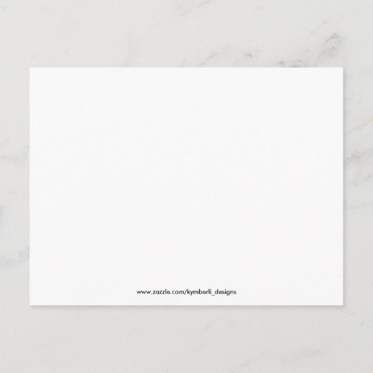 Liefde en Bedankt Dank u Briefkaart (Achterkant)