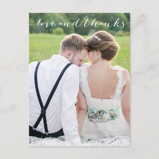 LIEFDE EN BEDANKT DIE JE BRIEFKAART (Voorkant)