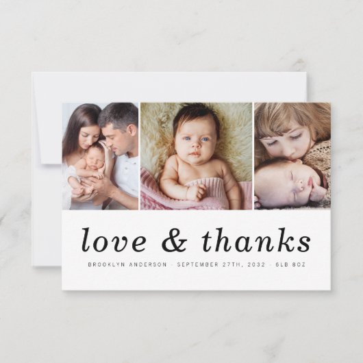 Liefde en Bedankt | Drie nieuwe baby's (Voorkant)