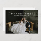 Liefde en Bedankt Eenvoudig fotohuwelijk (Voorkant / Achterkant)