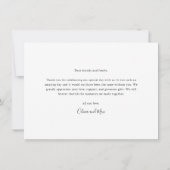 Liefde en Bedankt Eenvoudig fotohuwelijk (Achterkant)