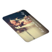 Liefde en Bedankt Eenvoudig script, volledige foto Magneet (Rechterzijde)