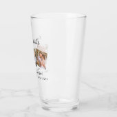Liefde en Bedankt Elegant 3 Foto Bride Groom Weddi Glas (Links)