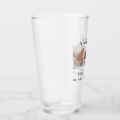 Liefde en Bedankt Elegant 3 Foto Bride Groom Weddi Glas (Rechts)