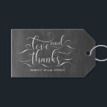 Liefde en Bedankt Elegante Chalkboard bruiloft Cadeaulabel<br><div class="desc">Liefde en Bedankt - Wedding Favor Labels</div>