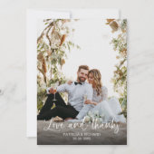 Liefde en Bedankt Elegante kalligrafie Foto Bruilo (Voorkant)