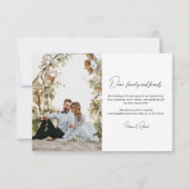 Liefde en Bedankt Elegante kalligrafie Foto Bruilo (Achterkant)