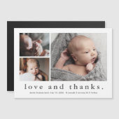 Liefde en Bedankt Foto Baby Aankondiging Bedankt (Voorkant / Achterkant)