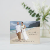 Liefde en Bedankt Foto Briefkaart (Staand voorkant)