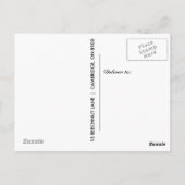 Liefde en Bedankt | Foto bruiloft Dank u Briefkaar Briefkaart (Achterkant)