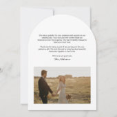 Liefde en Bedankt Foto bruiloft Hartelijk dank Kaart (Achterkant)