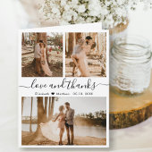 Liefde en Bedankt Foto Collage Wedding Hartelijk d