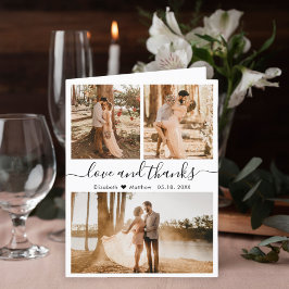 Liefde en Bedankt Foto Collage Wedding Hartelijk d