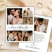 Liefde en Bedankt Foto Collage Wedding Hartelijk d Flyer