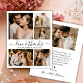 Liefde en Bedankt Foto Collage Wedding Hartelijk d Flyer