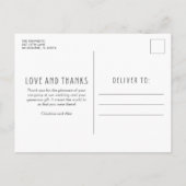 Liefde en Bedankt Foto Collage Wedding Hartelijk d Uitnodiging Briefkaart (Achterkant)