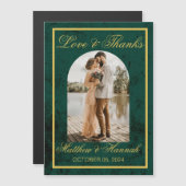 Liefde en Bedankt Foto Weddenschap Hartelijk dank (Voorkant / Achterkant)