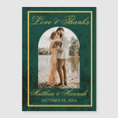 Liefde en Bedankt Foto Weddenschap Hartelijk dank (Voorkant)