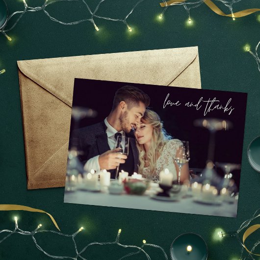 Liefde en Bedankt Foto Weddenschap Hartelijk dank