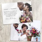 Liefde en Bedankt Foto Wedding