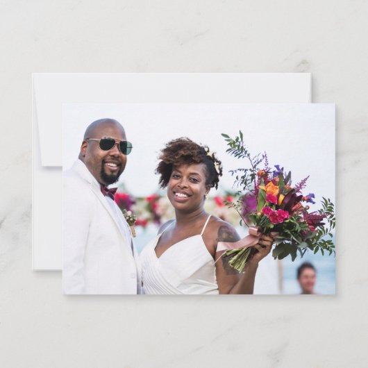 Liefde en Bedankt Foto Wedding (Achterkant)