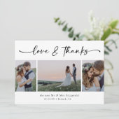 Liefde en Bedankt Foto Wedding (Staand voorkant)