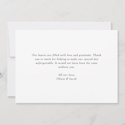 Liefde en Bedankt Foto Wedding (Achterkant)