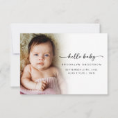 Liefde en Bedankt | Fotobekleding Hallo Baby (Voorkant)