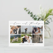 Liefde en Bedankt Fotocollage bruiloft (Staand voorkant)