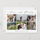 Liefde en Bedankt Fotocollage bruiloft (Voorkant)