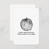 Liefde en bedankt, ga niet weg, platte Kaart (Voorkant / Achterkant)